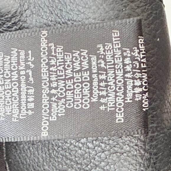 BCBGMaxazria Black Leather Top Handle Satchel Purse Bag - Picture 7 of 12